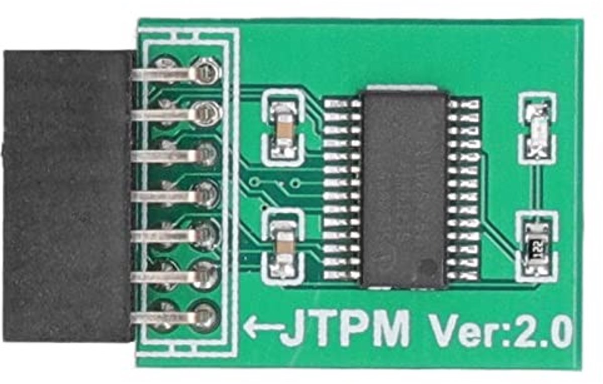 Allecto 2.0 Module - Sterke Encryptie - Voor Intel Processors - Groen - Veiligheidsmodule - Voor PC - Geschikt voor Windows 11