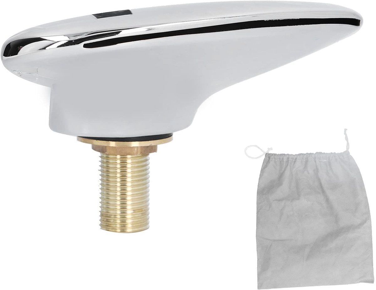 Allecto - Waterval badkraan - Roestvrij staal - Luxe design - Zilver - Baduitloop - Geschikt voor doucheruimte - 1 handgreep