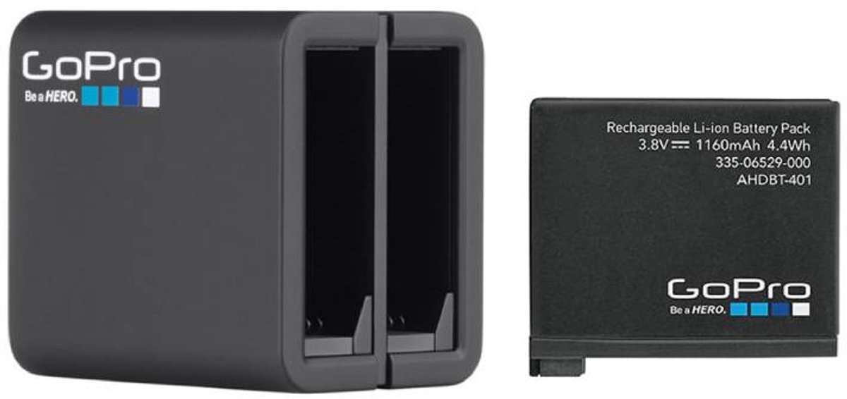 GoPro Dual Battery Charger (for HERO4) + 1X Battery