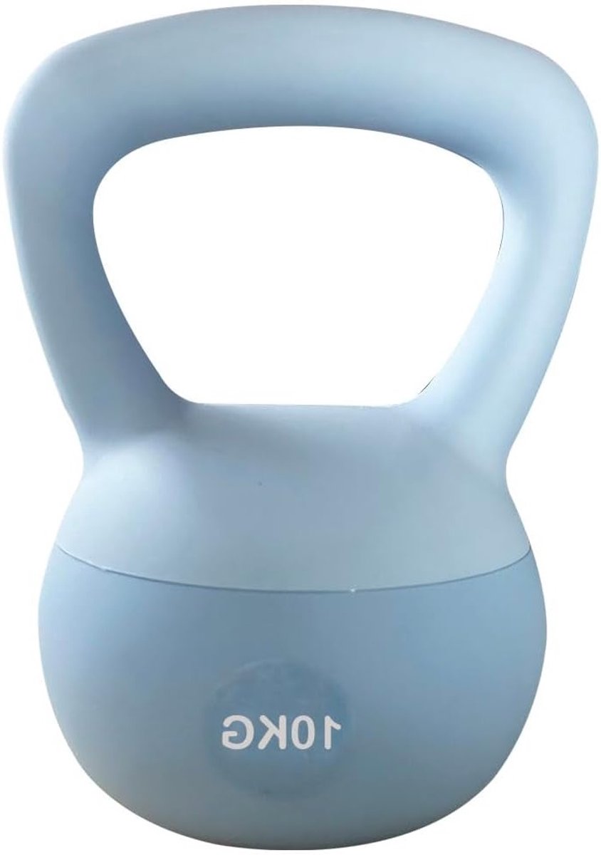 Zachte Kettlebell 10kg met IJzergel voor Veilig Krachttraining - Ideaal voor Thuis Workouts en Fitness voor Mannen en Vrouwen