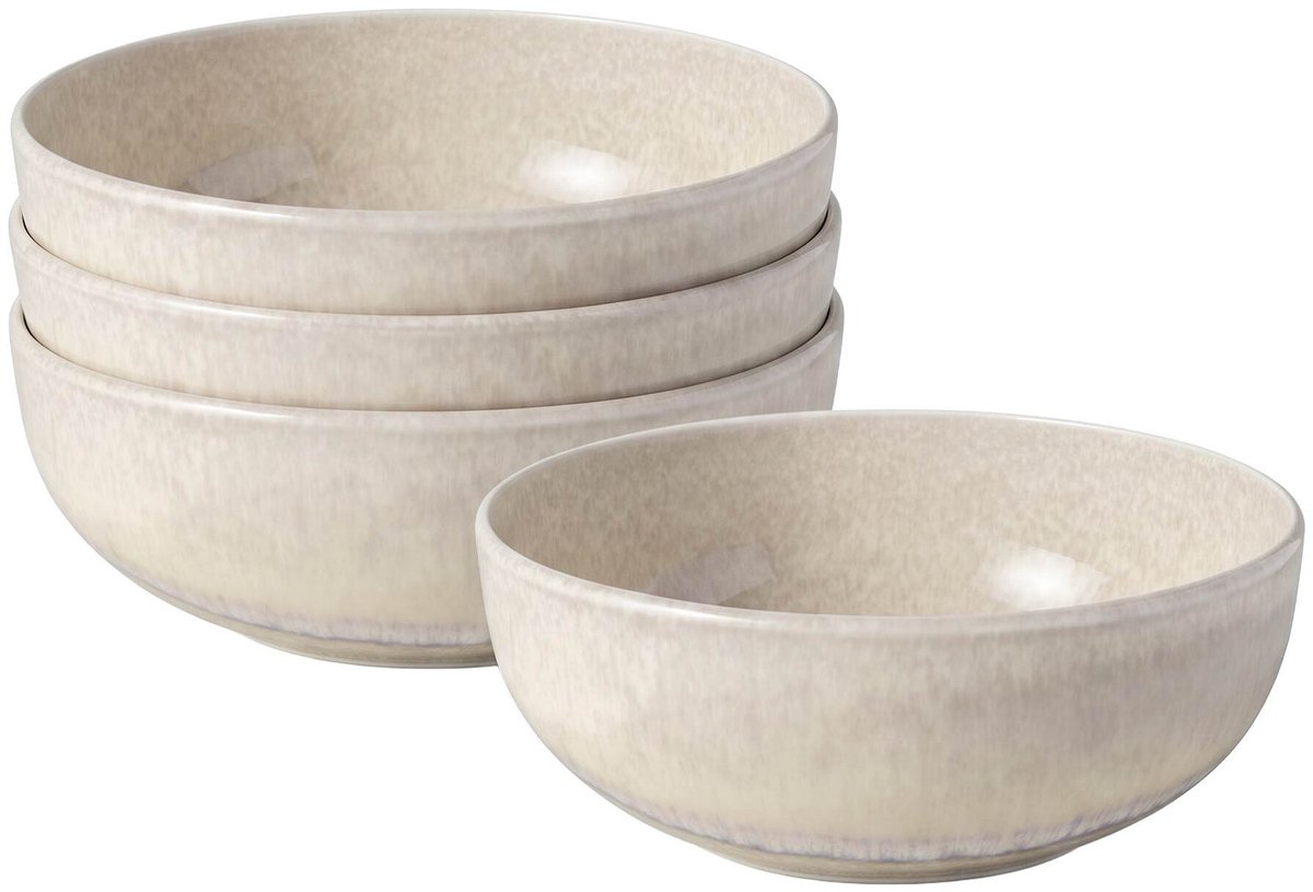 Poke Schalen Perlemor Sand ø 18 cm Set van 4
