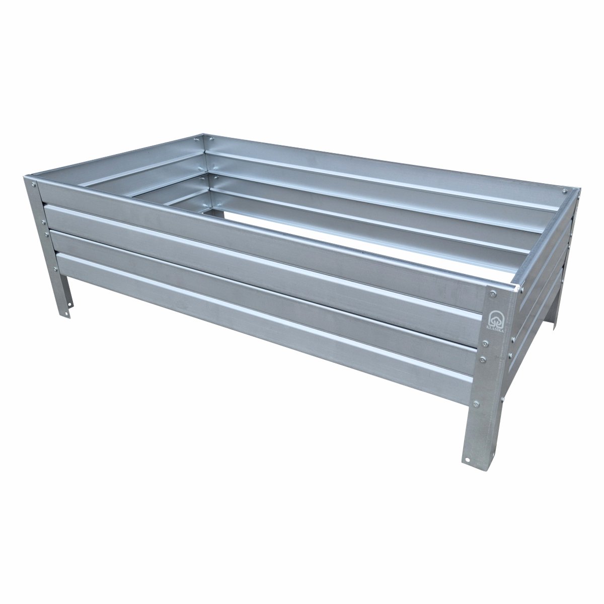 KLASIKA GARDEN Verhoogde Plantenbak- Gegalvaniseerd Staal - 50x95x20 cm - Eenvoudige Installatie