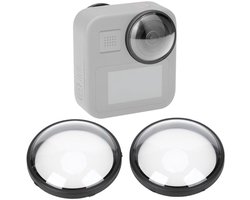 Twee krasbestendige lensdoppen Geschikt voor actiecamera's, Geschikt voor GoPro Max camera-accessoires.
