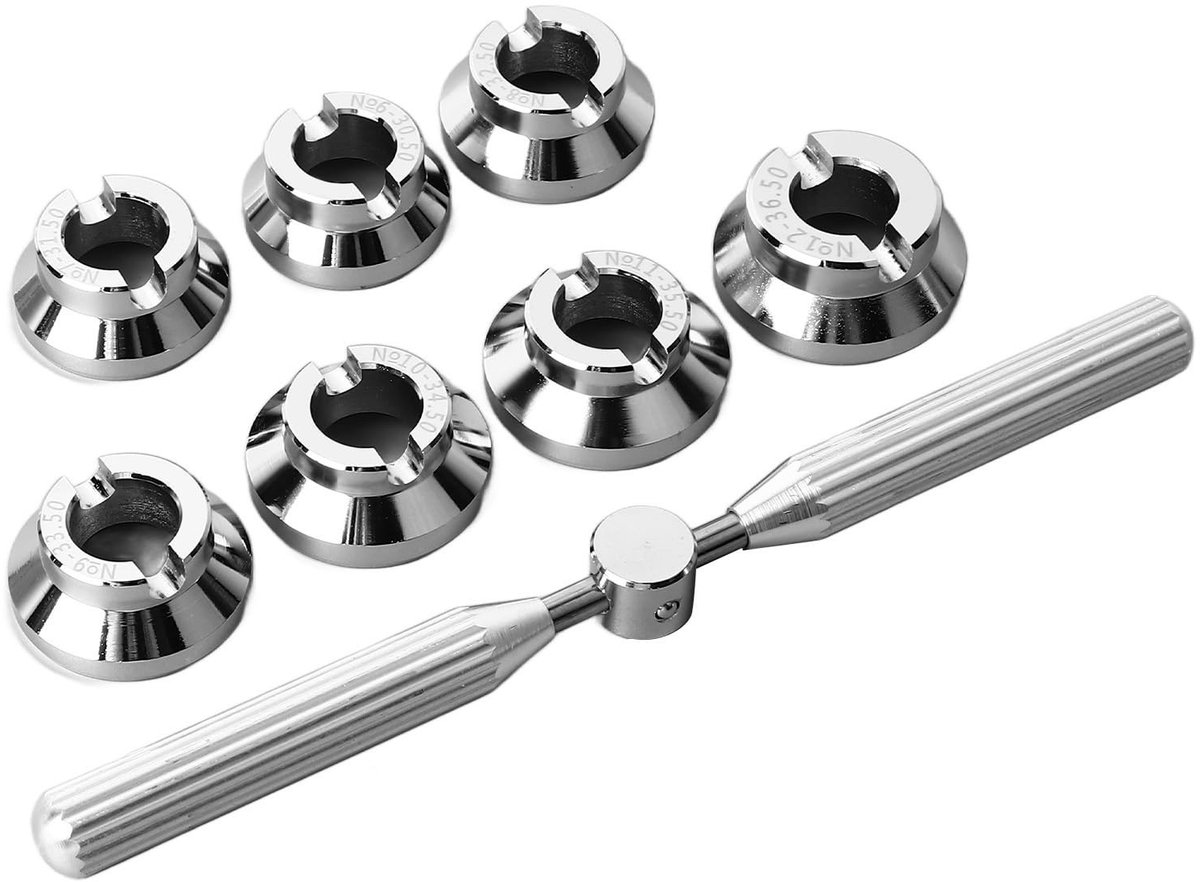Allecto - Horlogekastopenerset - Professionele dekstopener - Draagbaar ontwerp - Compact en lichtgewicht - Gereedschapset voor horlogeliefhebbers -...