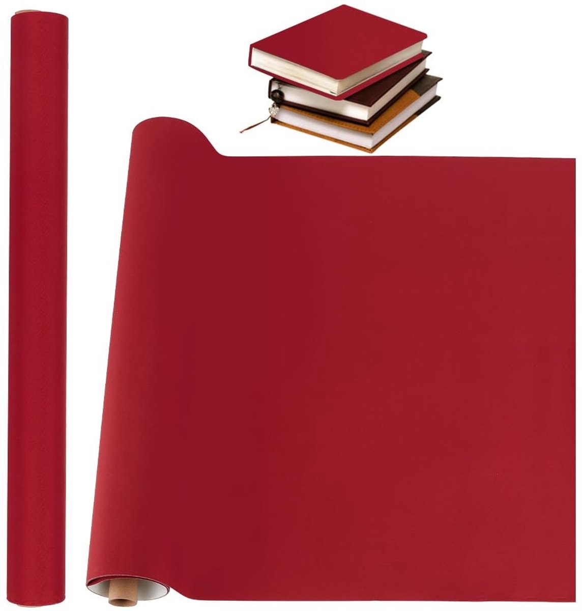 Allecto - Stof voor Boeken - FireBrick Stof - Zacht en Comfortabel - 43 x 120 cm - Geschikt voor Omslagen en Scrapbooking - Bescherm je Boeken