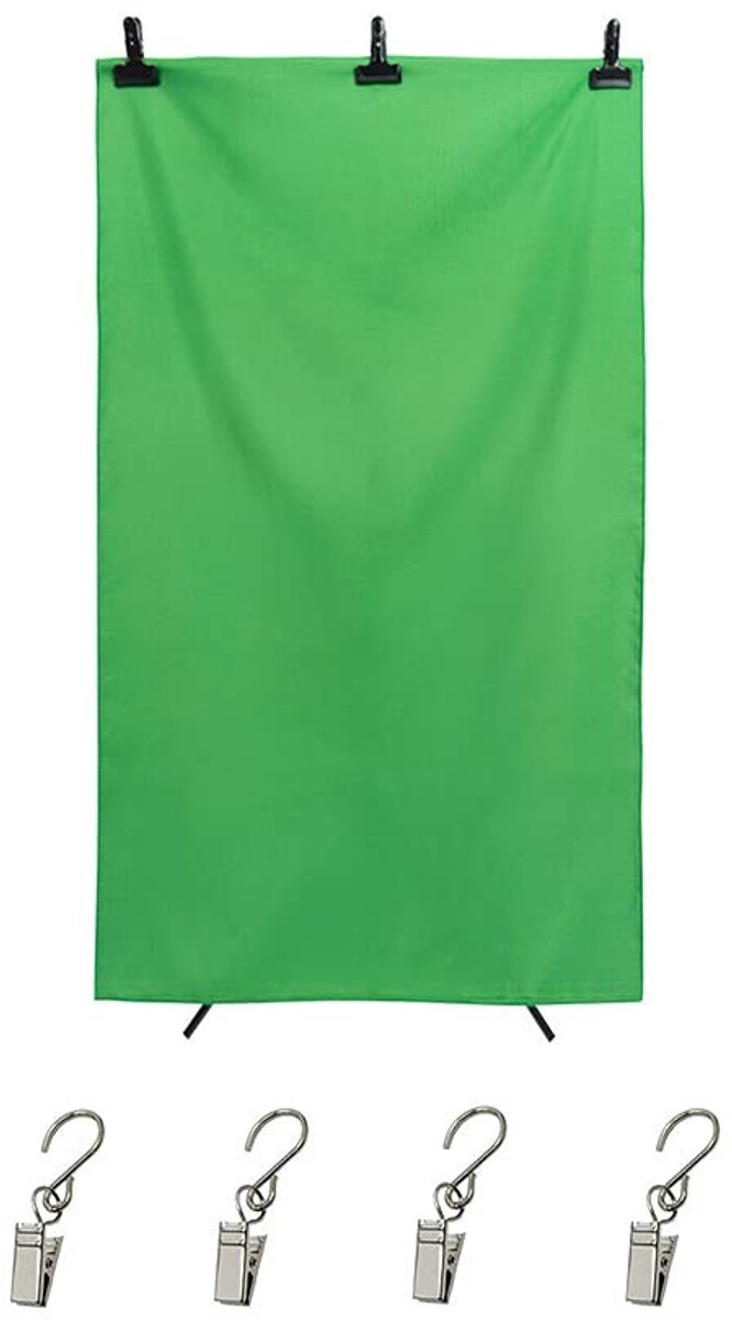 Allecto - Fotografie Achtergrond - Muslin Achtergrond Scherm - Perfect voor Studio - Groen - Ideaal voor Video en Foto - Professionele Kwaliteit