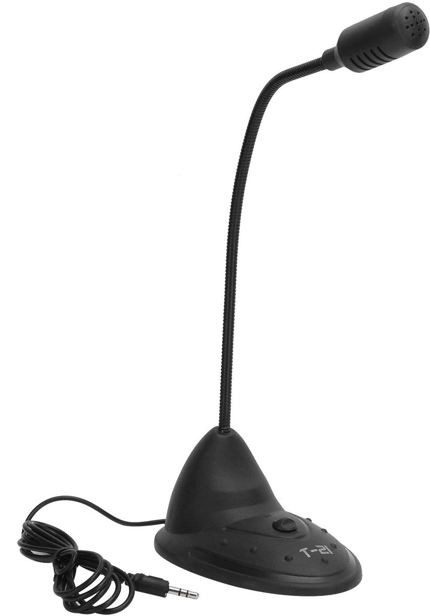 Allecto - Flexibele Zwanenhals Microfoon - Plug-and-play-geluidsversterker - 360 ° Instelbaar - Desktopelement - Voor Gamen en Streamen - Ideaal vo...