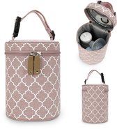 Moedermelk koeltas - Koeltas Moedermelk flesjes - Opbergtas voor flessen - Onderweg - Bewaartas Babyvoeding - Borstvoeding - voor Borstvoeding, Moedermelk, Baby en Lunch - roze