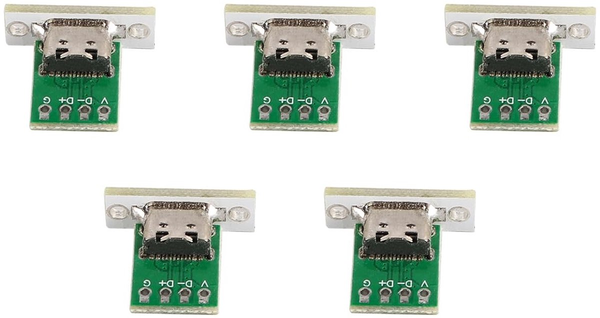 Allecto - Type-C Female Connector - USB 2.0 24 Pin - Ideaal voor Paneelmontage - Geschikt voor Diverse Toepassingen - Betrouwbare Verbinding - Voor...