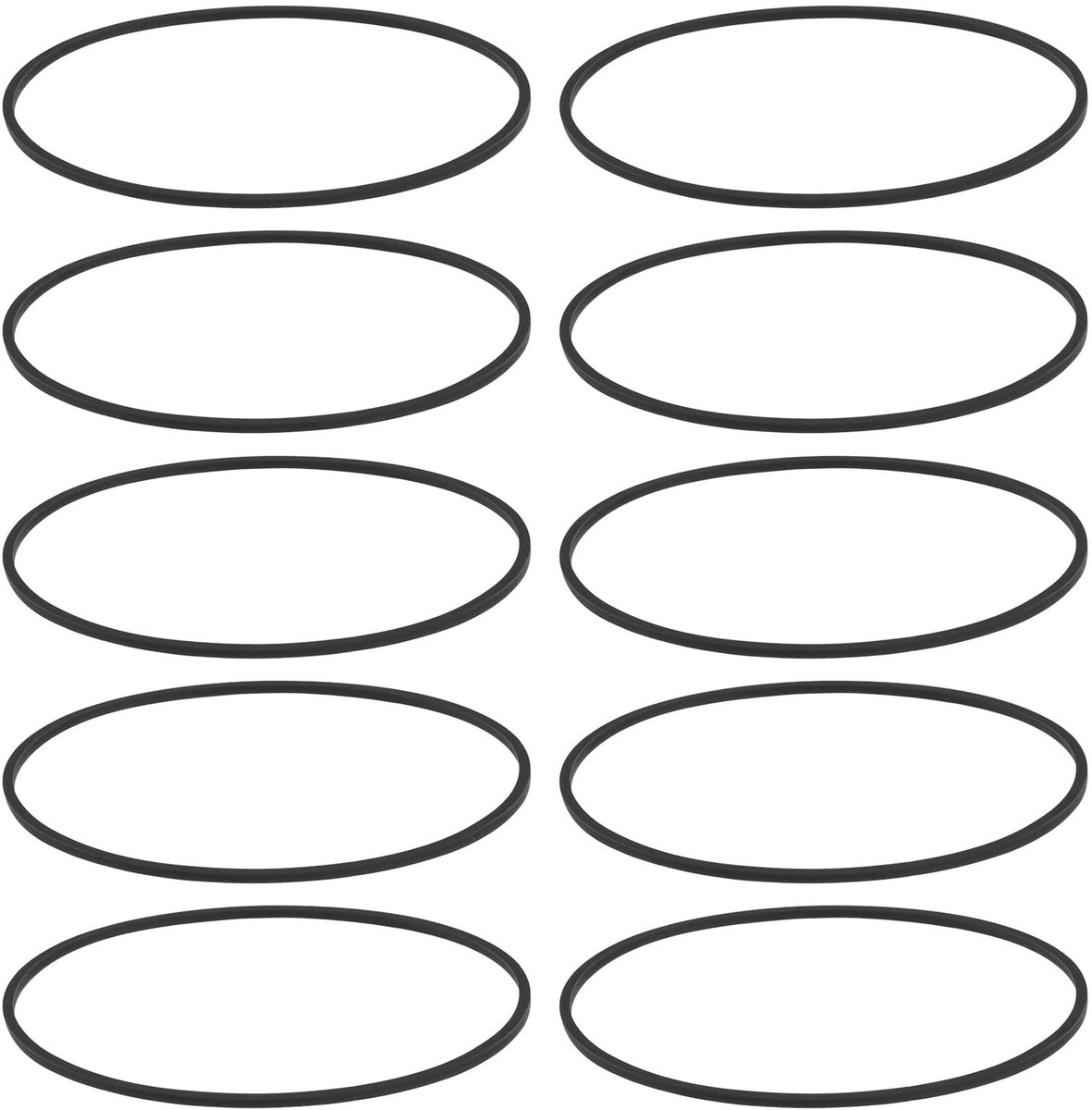 Allecto - Rubber Afvoerafdichtingen - 10 Stuks - Voor Wasbak en Bad - 40mm - Waterdicht - Duurzaam - Geschikt voor Huisgebruik - Zwart