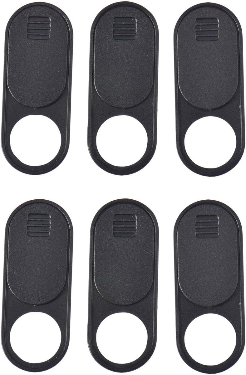 Webcam Cover - Camera Blocker - Privacy Beschermen - Ultradun Ontwerp - 0.77 mm Dun - Zwart