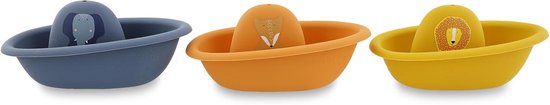 Stapelbare Speelbootjes - Badbootjes Stapelen - Spelen in bad - 3 Delig - 14.5 cm - Blauw — afbeelding 4