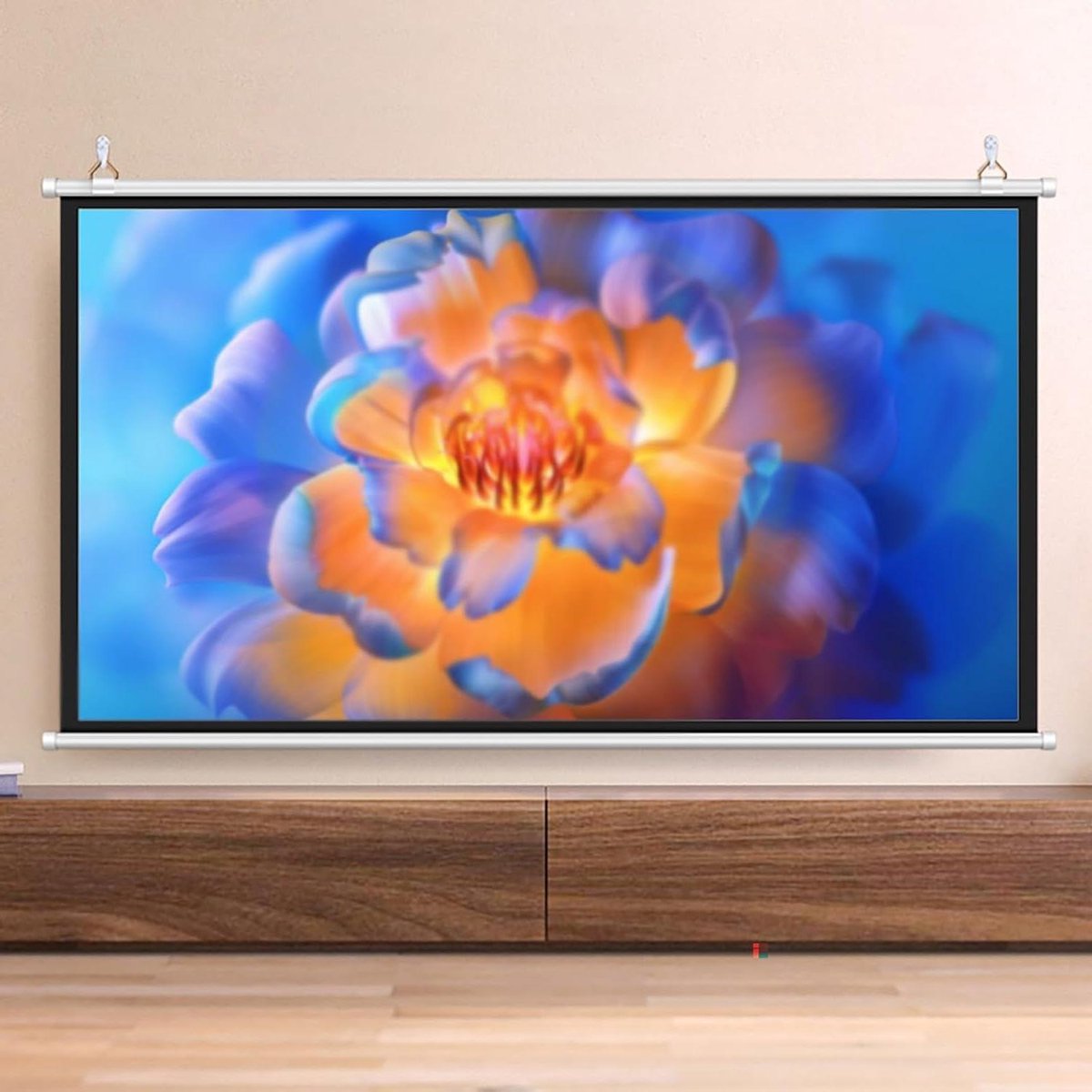 Projectiescherm - Filmscherm Beamerdoek - Thuisbioscoop Creëren - Kreukvrij Glasvezel - 72 inch 16:9 - Wit