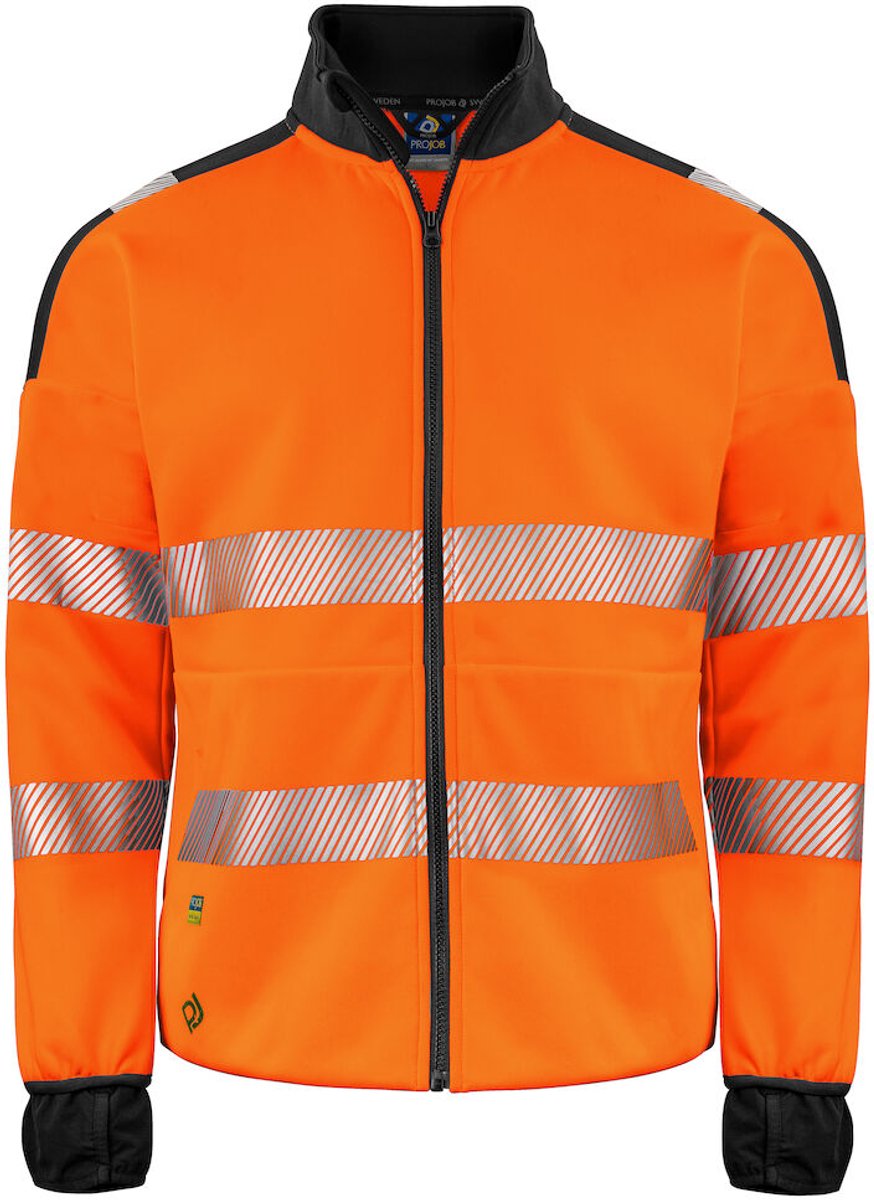 ProJob 6109 SIGNALISATIESWEATER MET LANGE RITSSLUITING EN ISO 20471 KLASSE 3 646109 – XXL Oranje