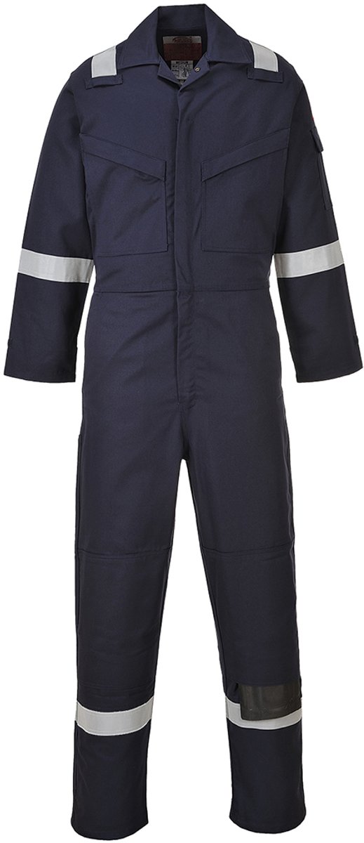 Portwest Vlamvertragend antistatische Overall 350gr FR50 - Marine - 4XL