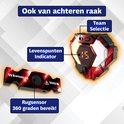 Laserpistool en vest met numeraal display, team selectie en levenspunten indicator. Rugsensor 360 graden.