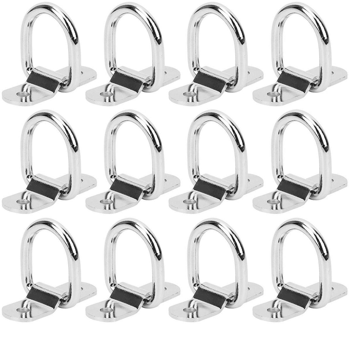 Dailygoods- Sjorring - D-ring - Corrosiebestendig - Ankerpunt - Aanhangwagenaccessoires - Breuksterkte 1.200 pond - Aanhangwagenanker
