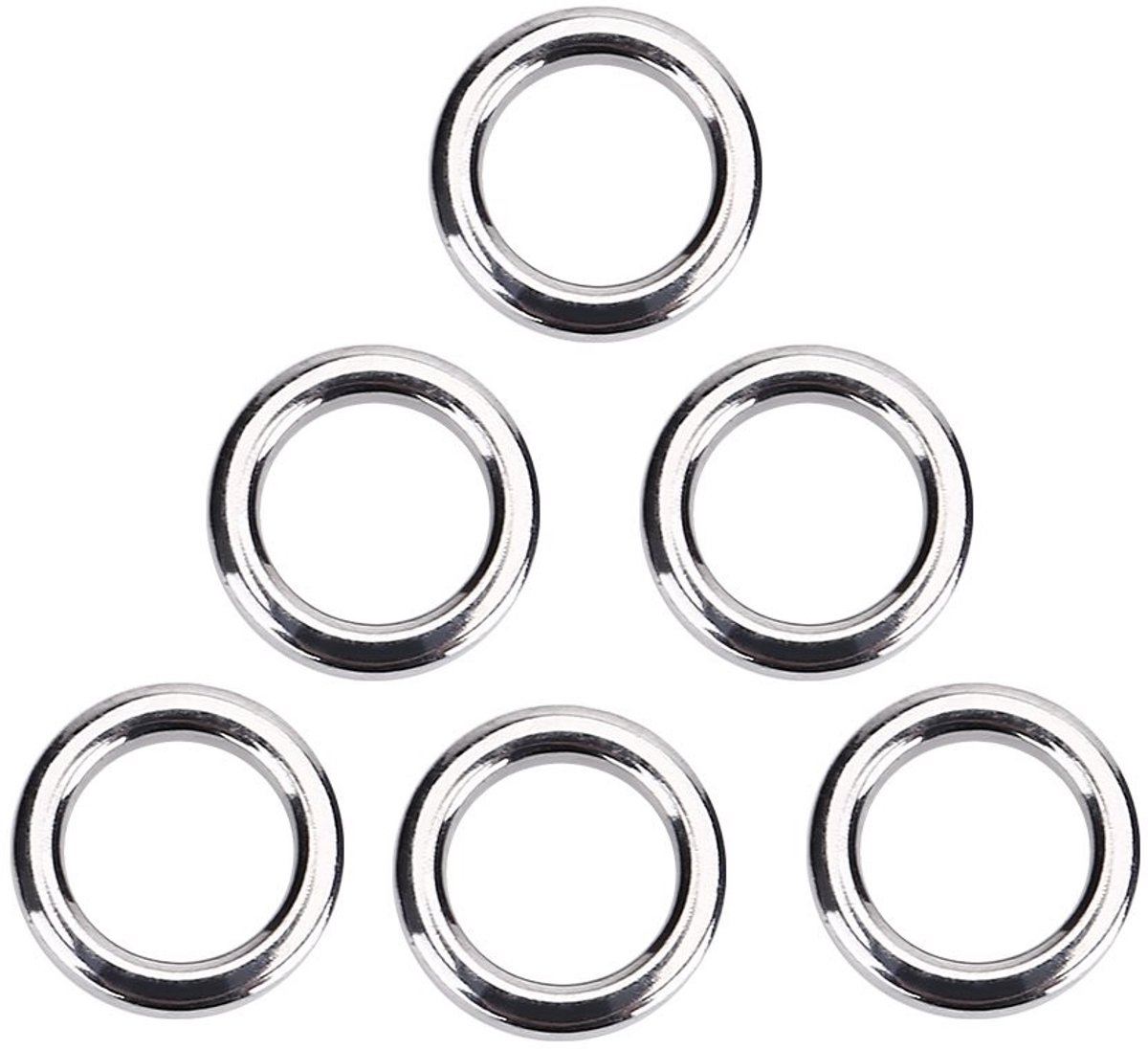Dailygoods- Splitringen 50 Stuks - Roestvrij Staal - Zeer Sterk - Kettingverbinder - Outdoor Vissen - Corrosiebestendig - Hengelringen