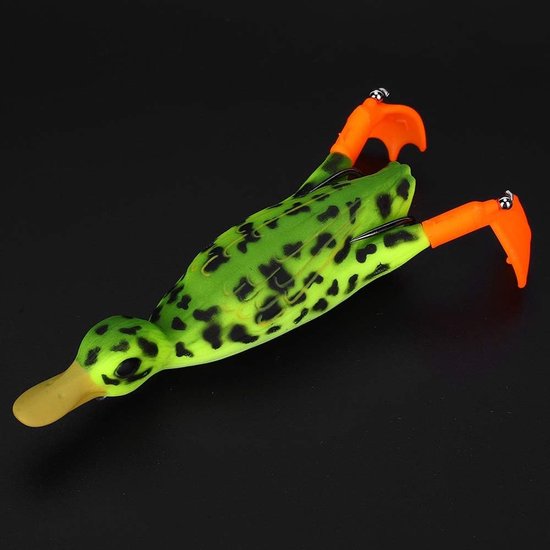 Eend Kunstaas - Water Aas - Vissen Lokken - Realistisch Zwemmend - 12 cm - Bruin van eend — afbeelding 2