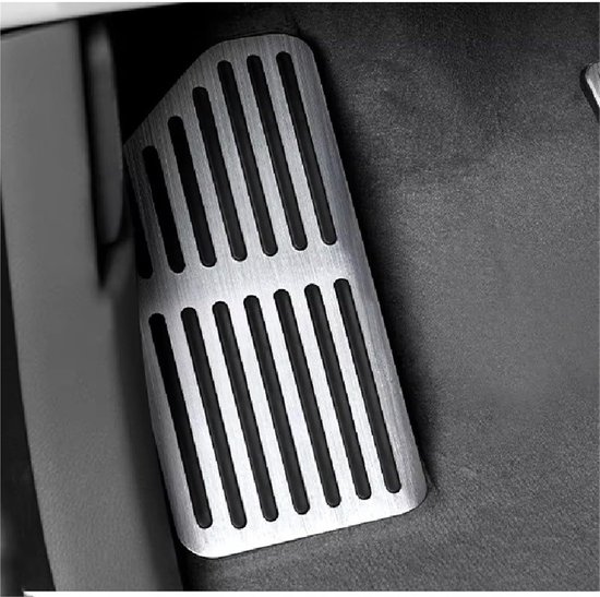 Pedaalhoezen Set - Auto Interieur - Verbeterde Grip - Antislip Ontwerp - 3 Stuks - Zilver — afbeelding 4