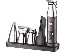 ADLER EUROPE Grooming set for men - Barber Set 5 in 1 - Beard Trimmer - Shaver Men - Hair Clipper - Nose Hair Trimmer - Precision Trimmer - Groomer - Waterproof
