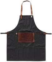 GRILL - schort 70x90 cm - Denim - zwart