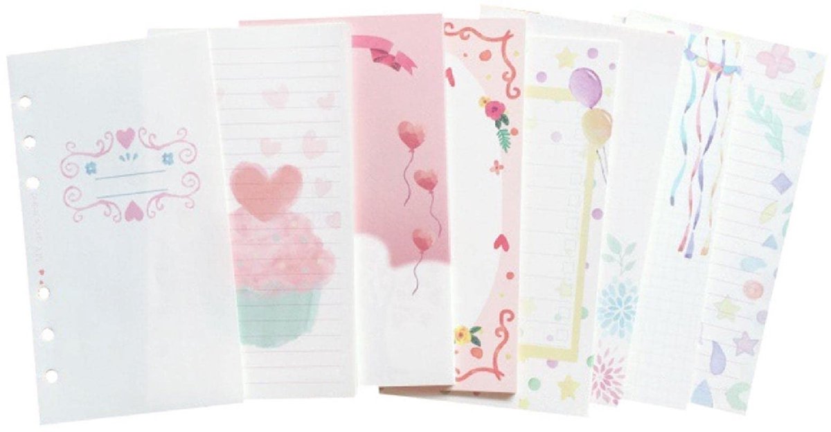 Dailygoods- Vullingen Papier A5 - Gevoerd - 101 Vellen/202 Pagina's - 6 Gaten Geponst - Losbladig Ontwerp - Hoogwaardig Papier - Notitiepapier