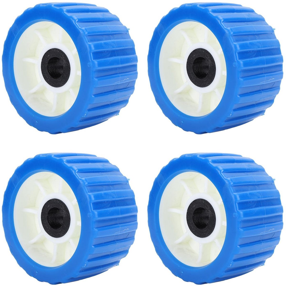 Dailygoods- Boottrailer Rollers - Ribbel/Rol - 4 Stuks - Universaal Gebruik - EVA Materiaal - Schokbestendig - Hoog Temperatuur Weerstand - Wobble Roller