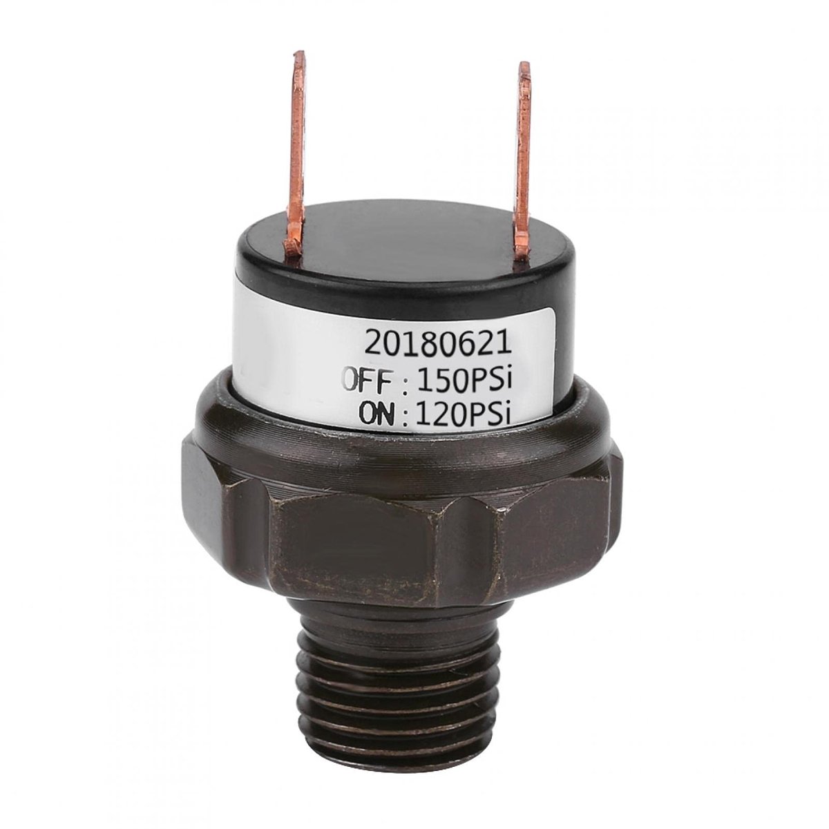 Dailygoods- Luchtcompressor 12V - Automatische Luchtpomp - Drukschakelaar 90-200 psi - Hoogwaardige Metaalbehuizing - Eenvoudige Bediening - Compacte Afmetingen 4.5 x 2.8 cm - Compressor