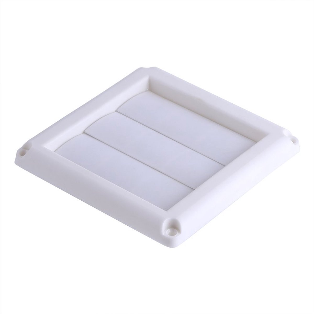 Dailygoods- Ventilatiegrill Kunststof - Ventilatierooster Wit - Afzuigventiel - Ventilatierooster Rond - 15 x 15 cm / 20 x 20 cm - Lichtgewicht 130 g / 255 g