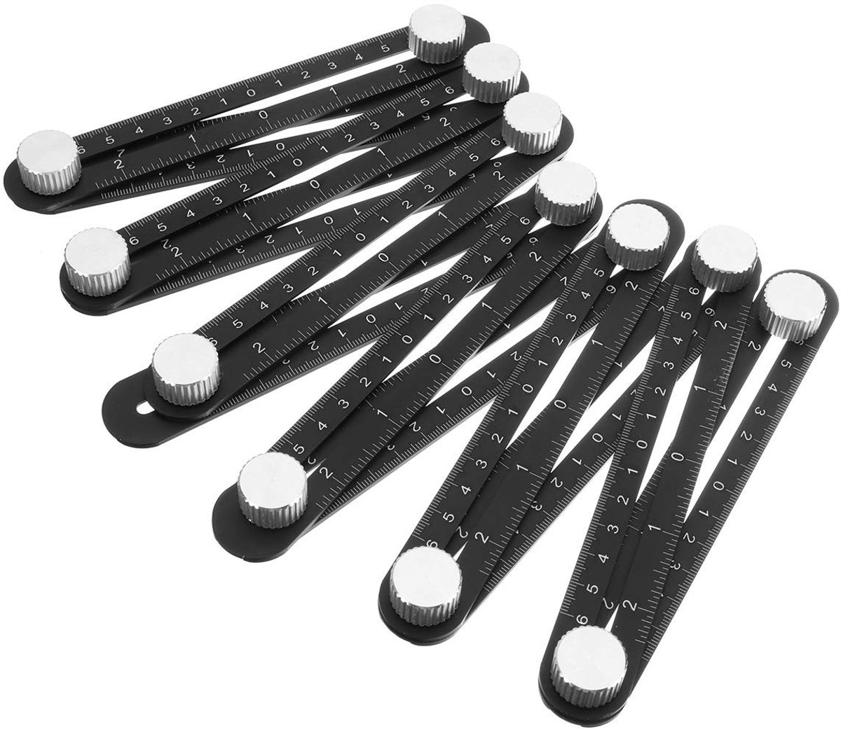 Dailygoods- Hoekmeetliniaal 12-zijdig - Aluminiumlegering - Positioneringsgereedschap - Nauwkeurige markeringen - Duurzaam - Lichtgewicht - Meetlat