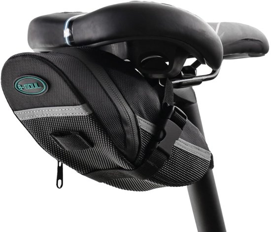 Zadeltas voor fietszadel - waterdichte frame tas -fietstas - boven buistas - pack bag voor mountainbikes, fietsen en racefietsen van Merkloos — afbeelding 3