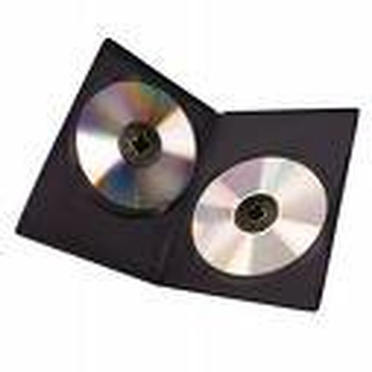 Dailygoods- DVD Hoezen 10 Stuks - Dubbele Hoezen - Ultra Smal 7 mm - CD Hoezen - Lichtgewicht - Perfect voor Opslag