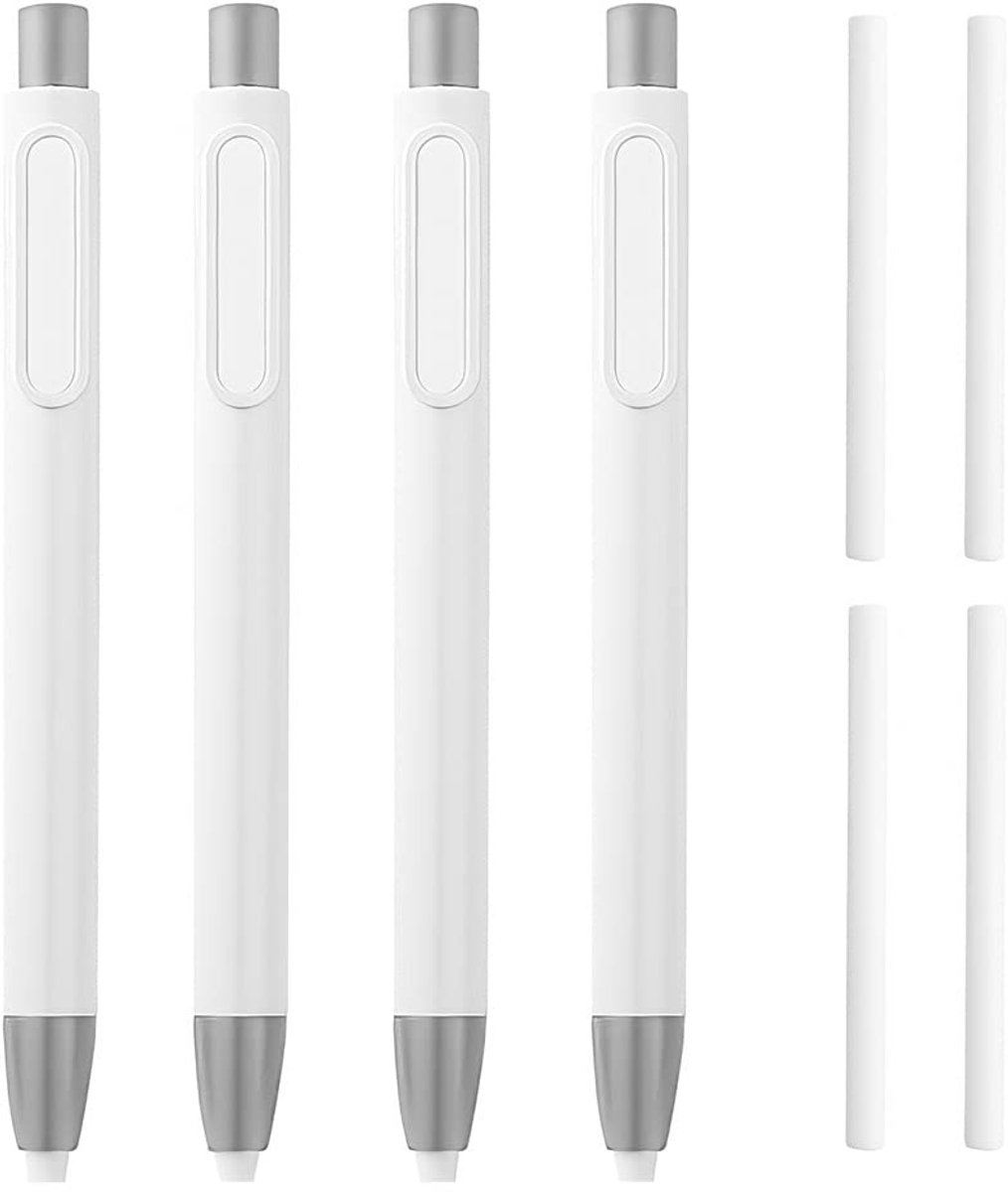 Dailygoods- Klikgum 4 Stuks - Intrekbaar - Pen Stijl - Duurzaam - Niet-toxisch - Compact Ontwerp - Gemakkelijk in Gebruik - Gummen