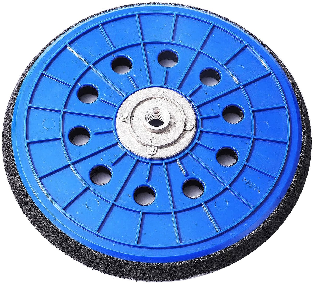Dailygoods- Schuurschijf 215 mm - Hoogwaardige Klittenband - 10 Gaten - M14 Schroefdraad - Duurzaam Polypropyleen - Efficiënte Stofverwijdering - Schuurplaat