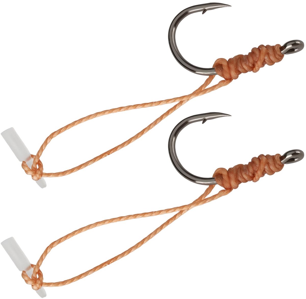 Dailygoods- Vissysteem 2pcs - Haak met weerhaak - Snelle installatie - Stevige constructie - Geschikt voor karpervissen - Natuurlijke presentatie van aas