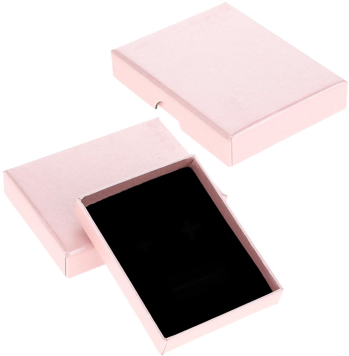 Dailygoods- Sieradenbox 2 Stuks - Cadeaudoos - Kartonnen Opbergdoos - Organisator voor Kettingen/Armbanden - Elegante Geschenken - 9x7x1.8cm - Cadeaubox