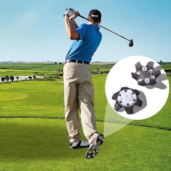 Golf Schoen Spikes - Golf Noppen - Sport Stabiliteit - Schokabsorberend Ontwerp - 18 Stuks - Bruin — afbeelding 4