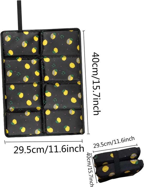 Opvouwbare outdoor zitkussen, 2 stuks, mat, waterdicht, isolerend, thermo-zitkussen, stadion, camping, jacht, wandelen, kamperen, voor kinderen en volwassenen (zwart + grijs) — afbeelding 5