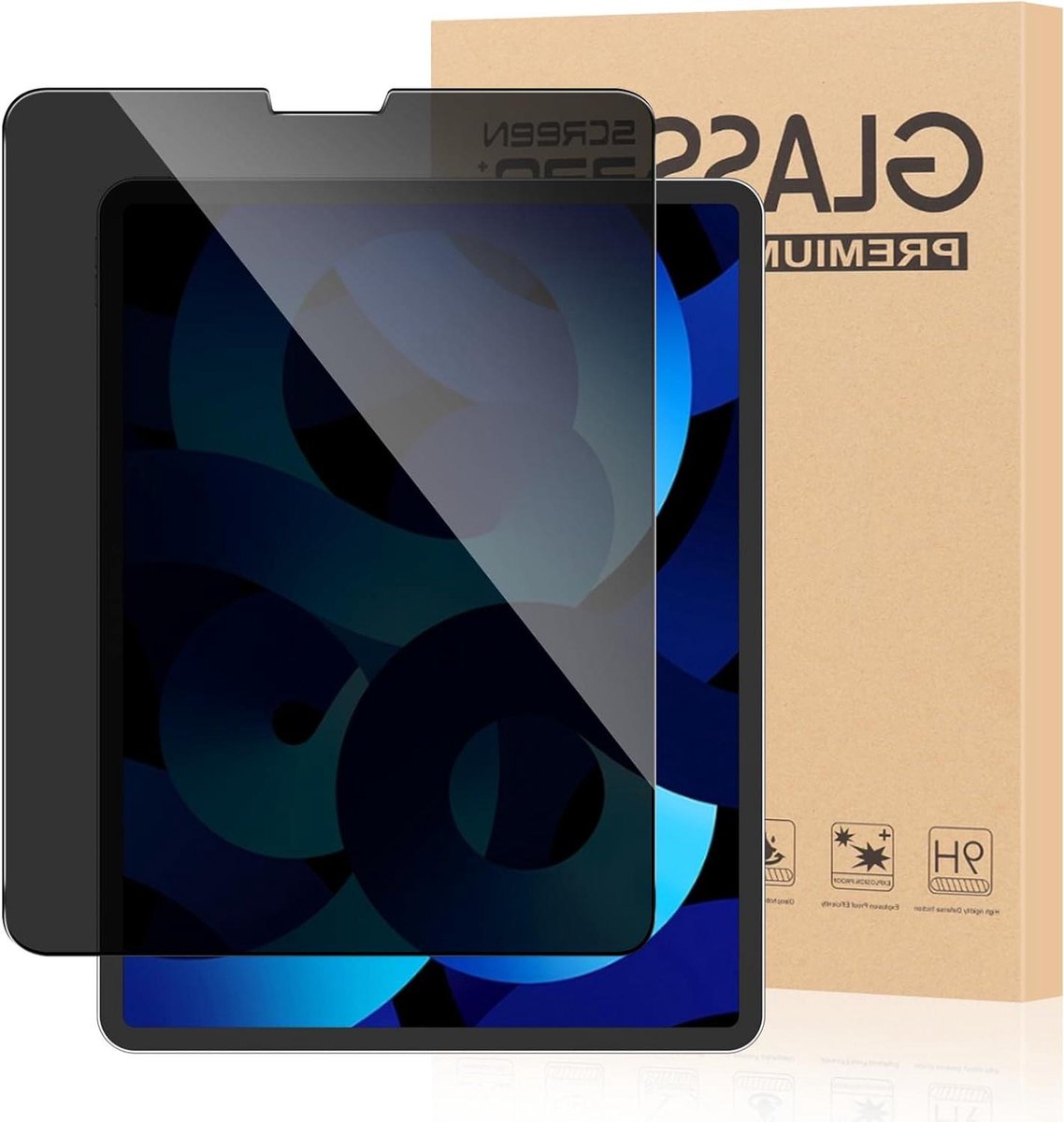 Schermbeschermer Tablet - Gehard Glas - Privacy Bescherming - Anti-Spy Functie - 109 Inch - Transparant