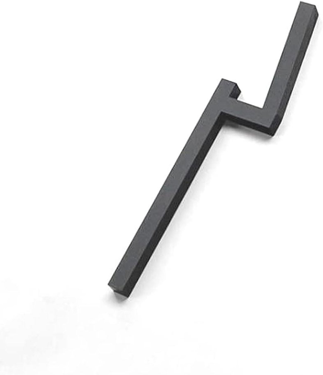 Huisnummerbord Acryl - Adresbord Deur - Adres Herkenning - Zelfklevend Mat Zwart - 10 cm Hoog - Zwart