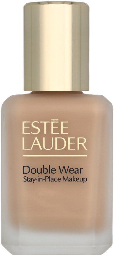 Estée Lauder Double Wear foundation in glazen fles met gouden dop. Getest in kleur 2C3 Fresco.