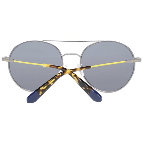 GANT Dames Mannen ronde zonnebril met grijze glas GA7117/S 08A / GANT accessoire / Klassieke Stijl Ronde Frame Zonnebril Unisex UV400 Bescherming Ultra Licht / unisex GANT sunglasses / lunettes de soleil / mooi chique cadeau / Aland optiek van GAN — afbeelding 4
