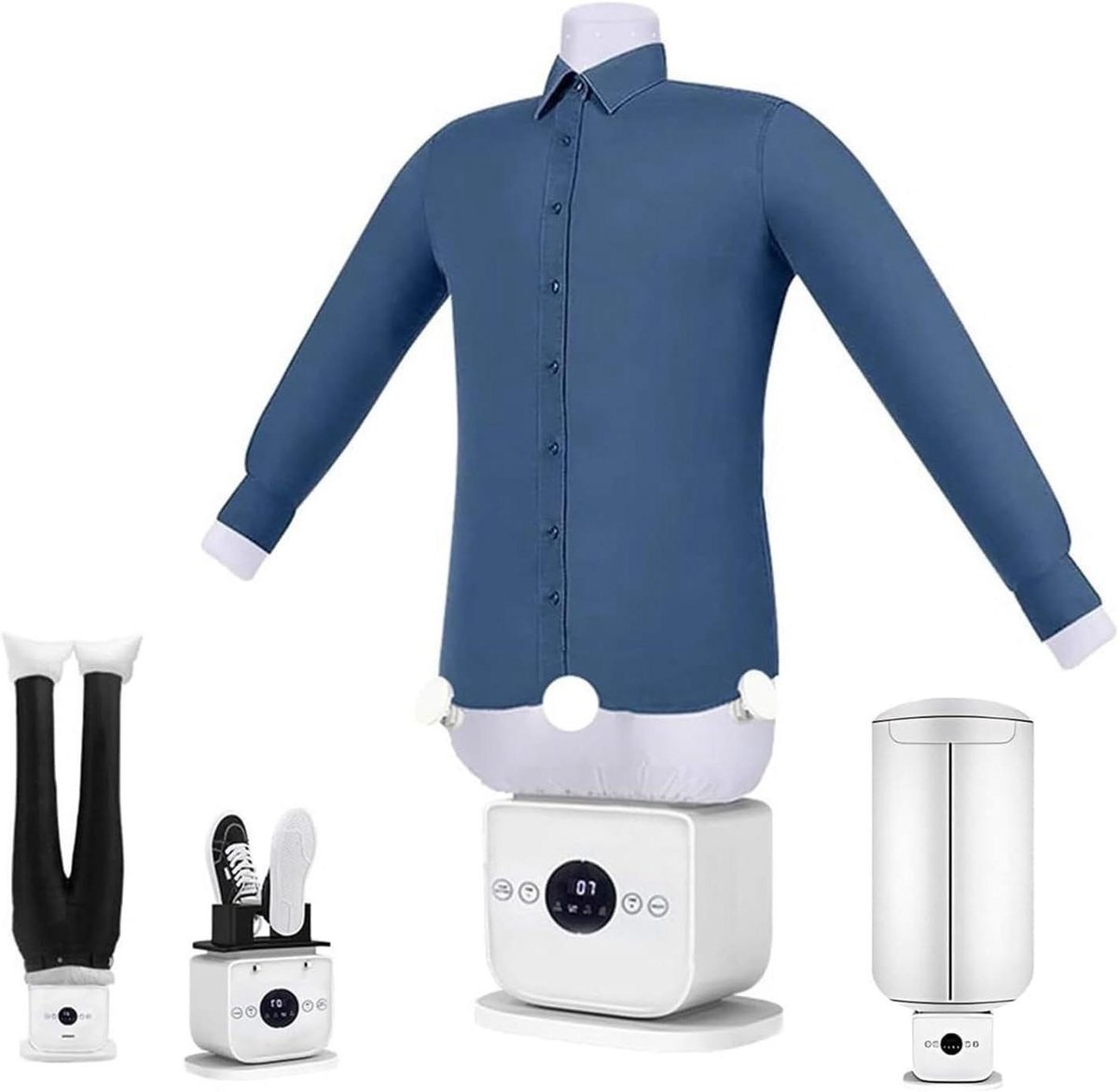 Automatische Strijker - Kreukverwijderaar - Kleding Drogen - Handsfree Werking - 60 Min Timer - One Color