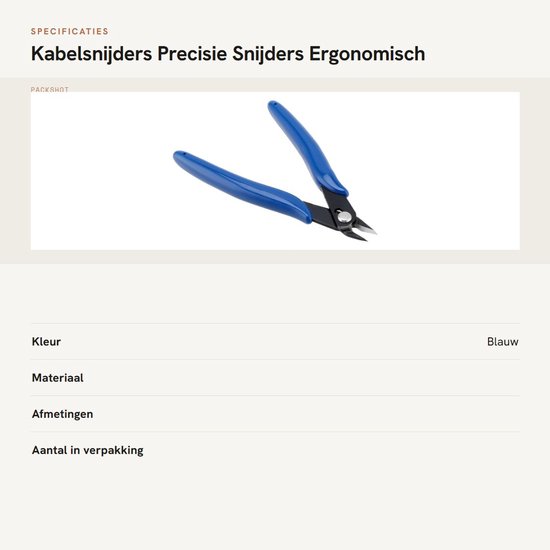 Dailygoods- Kabelsnijders 13 cm - Zijdraadsnijders - Precisie Snijtangen - Diagonale Snijtangen - Lichtgewicht - Koolstofstaal met automatische rebound-functie - Draadknipper van Dailygoods — afbeelding 3