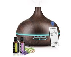 O'dor® Luchtbevochtiger - Aroma Diffuser met Geur Olie - Automatische Air Humidifier voor Slaapkamer, Babykamer, Woonkamer, Kinderkamer - Ambiance Geurdiffuser - Geurverspreider Therapie - Elektrische Ultrasone Vernevelaar & Geurverstuiver - 550ml