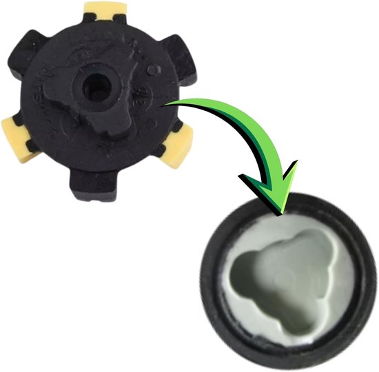 Golf Schoen Spikes - Vervangende Noppen - Verbeterde Grip - Snelle Twist Q-Lok - 20 Stuks - Geel — afbeelding 2