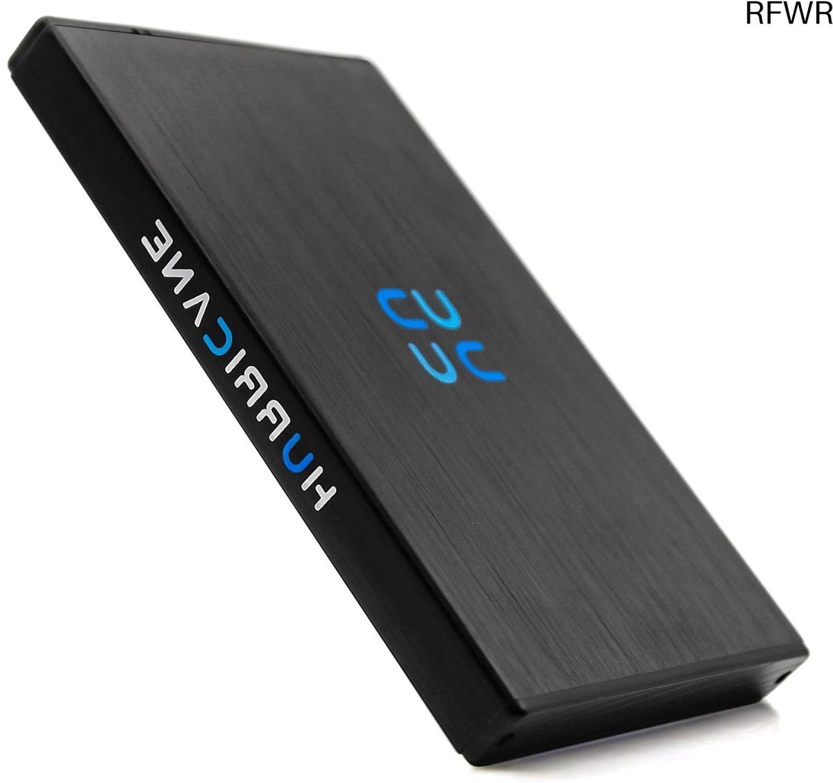 Draagbare Externe Schijf - Mobiele HDD - Gegevens Opslaan - Aluminium Behuizing - 1 TB - Zwart