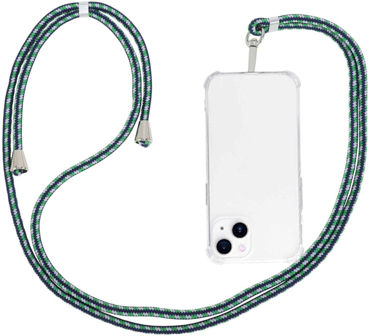 Dailygoods- Telefoonkoord met verstelbare lengte - Telefoonketting universeel - Telefoonkoord voor smartphones - Vochtbestendig - Lichtgewicht en duurzaam