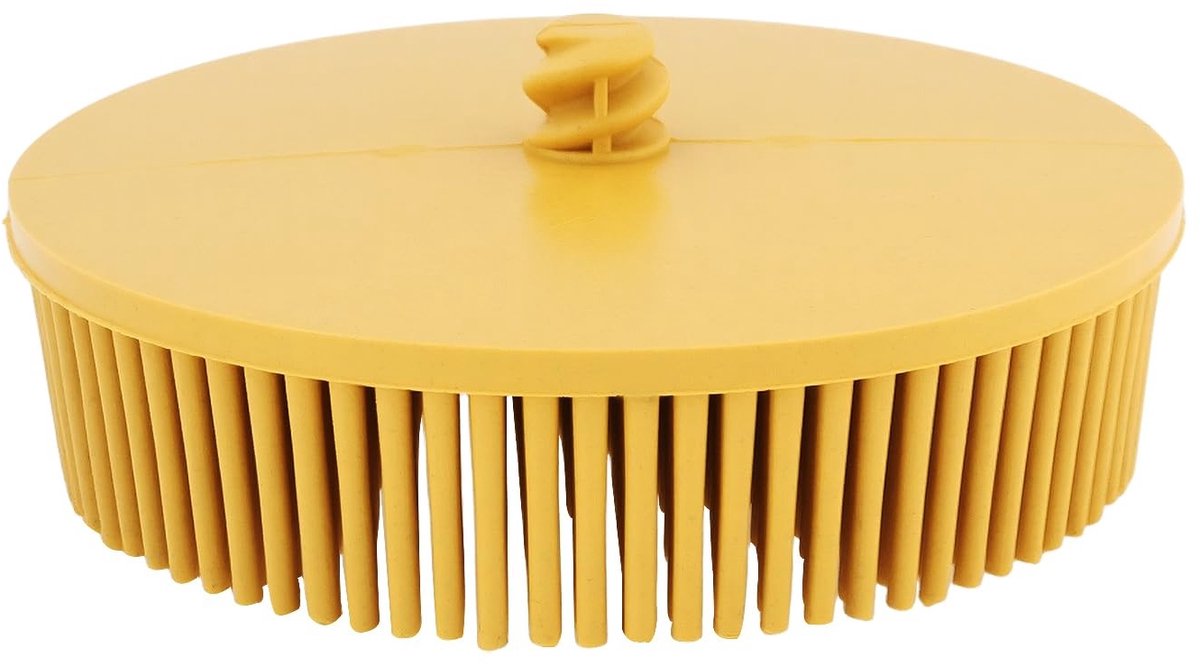 Dailygoods- Schurende Borstel 80 Korrel - Varkenshaar Disc 73,5 mm - Ontbramen/Polijsten - Metaal/Plastic - Max 15000 RPM - Multifunctioneel Gebruik - Schuurdisc